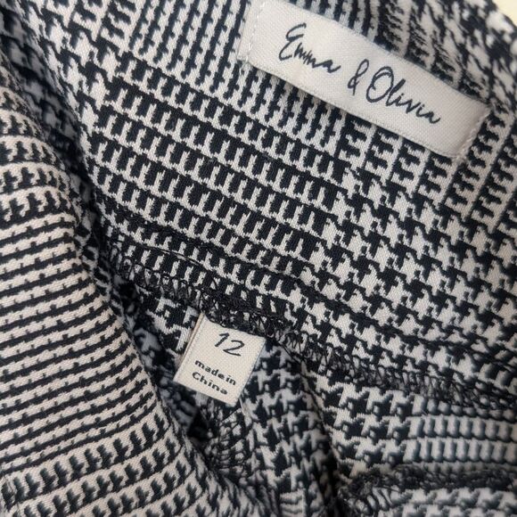 Emma & Olivia Pull On Plaid Trousers Size 12 - Picture 5 of 6